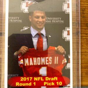 Patrick Mahomes 2017 NFL Draft Pick
